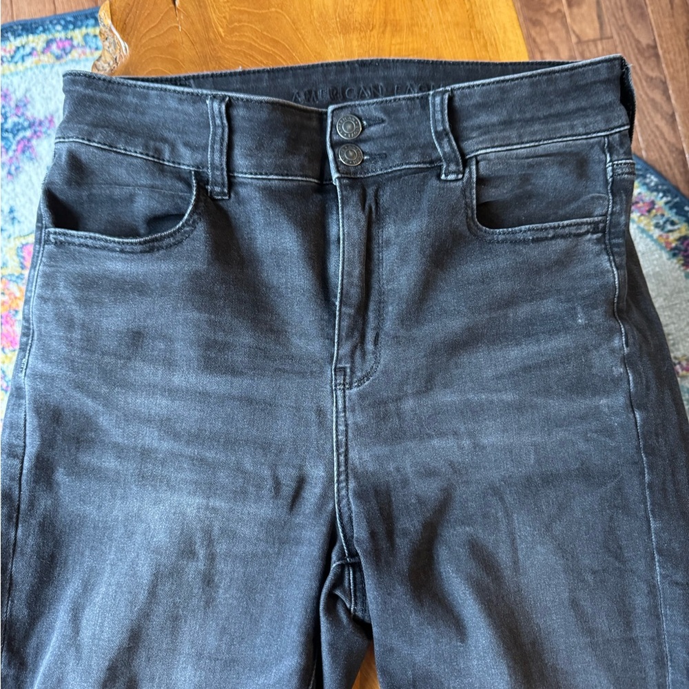 American Eagle Women’s Dark Gray Jeans, Size 10 X-Short
